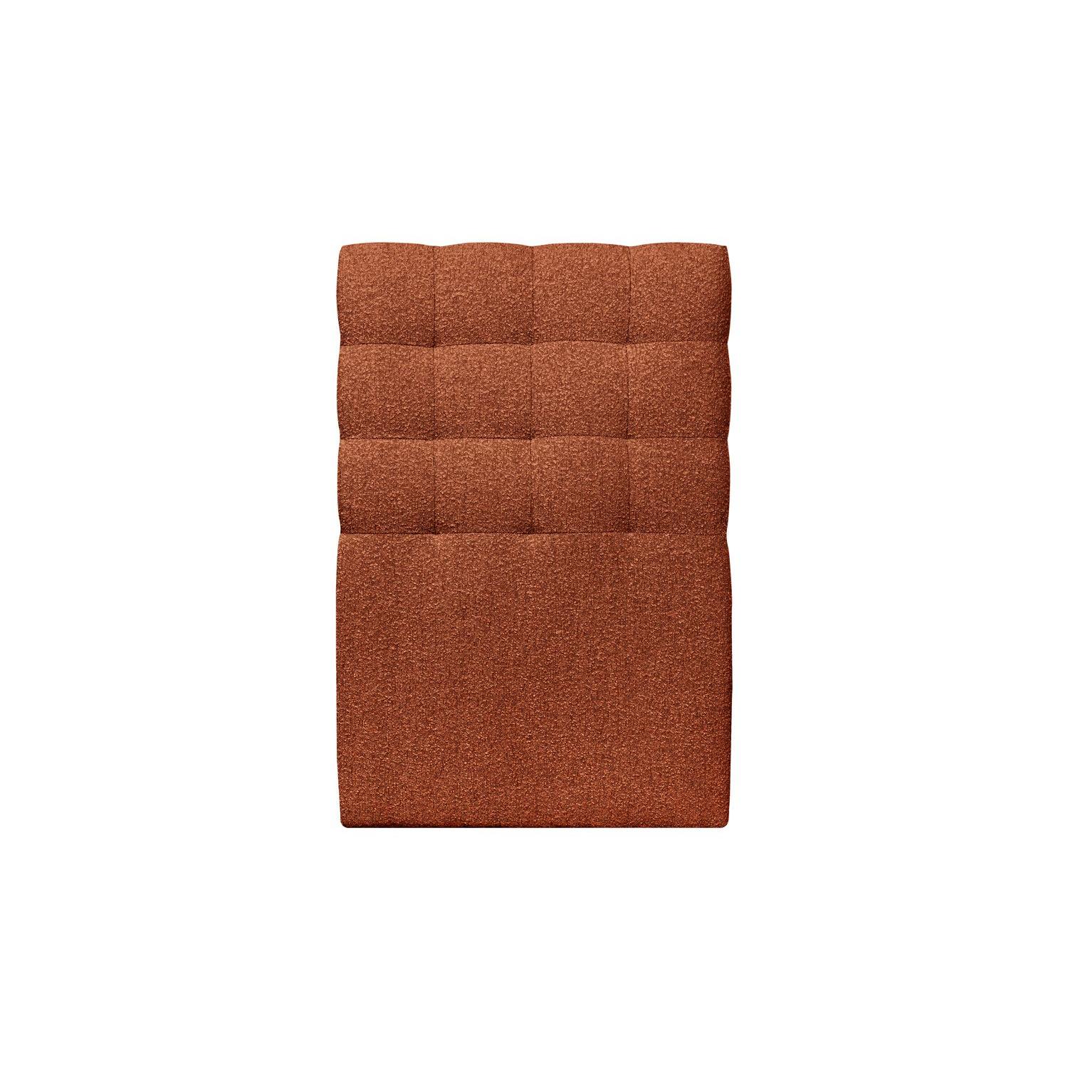 Cabecero acolchado de 90 cm - Tejido rizado Terracota