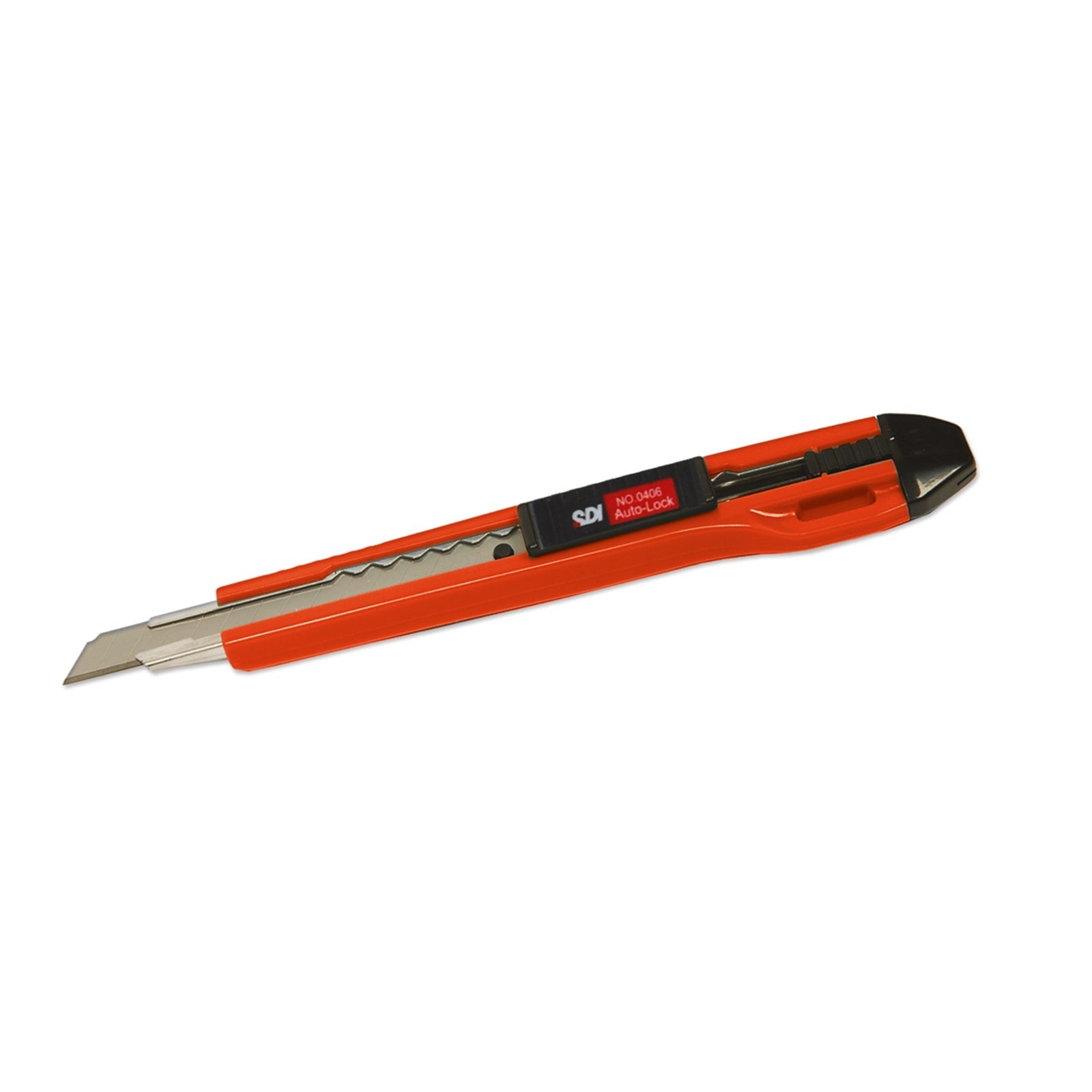 SDI - Cutter Pequeño con Autobloqueo para Manualidades. Cuchilla de 9 mm. Rojo