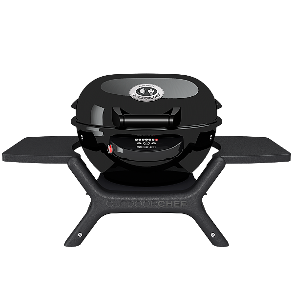 Barbacoa eléctrica Minichef 420E. Fácilmente transportable, ideal para terrazas y jardín. De Outdoorchef