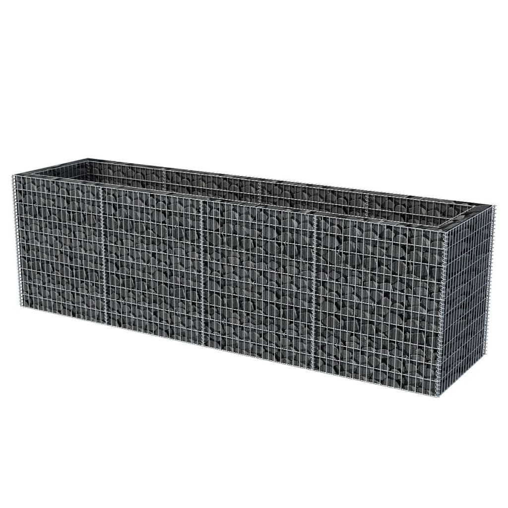 vidaXL Arriate de gaviones de acero Dimensiones 360 x 90 x 100 cm,  270 x 90 x 100 cm,  360 x 90 x 50 cm y mas