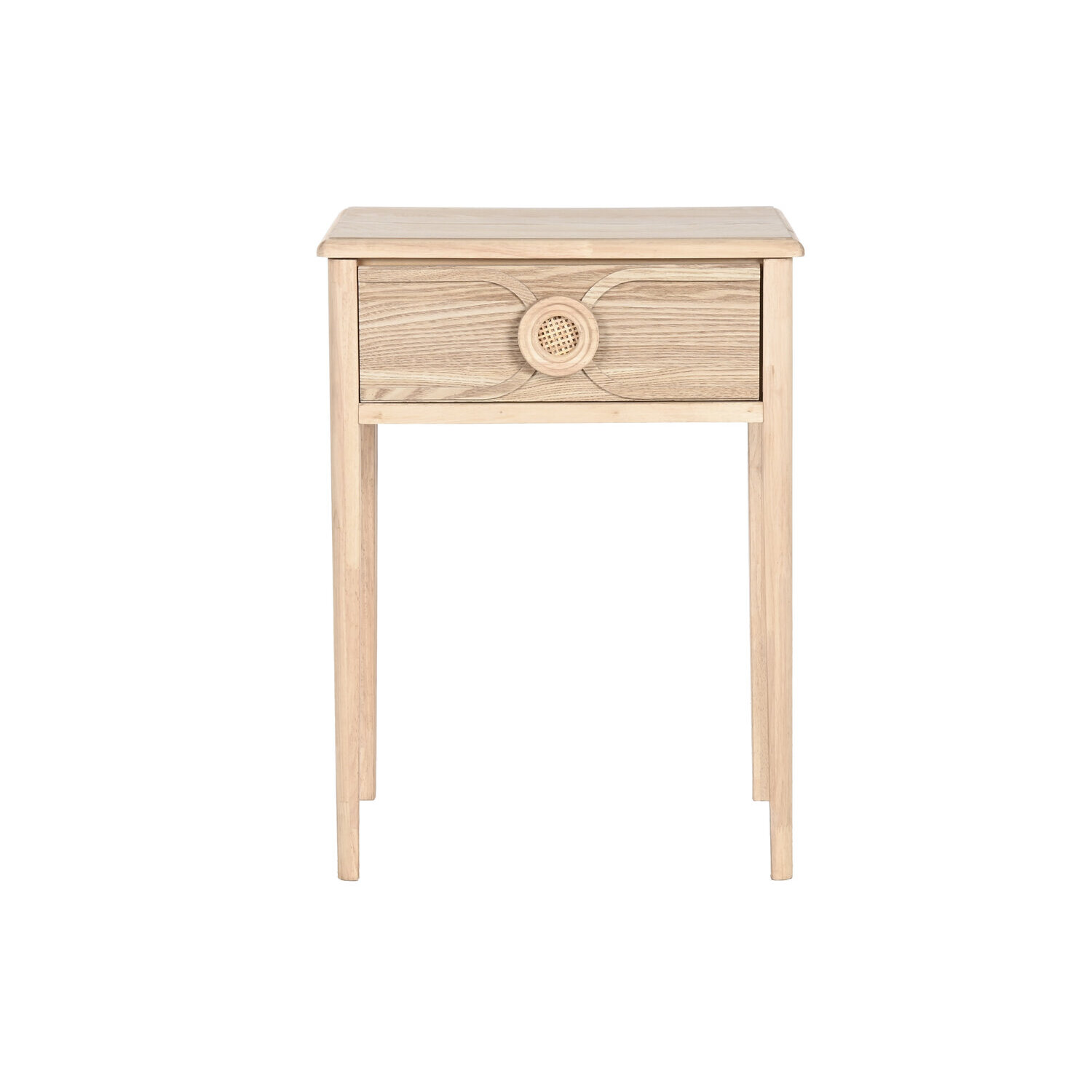 Mesita de noche abeto mdf 48x35x65 natural , El mejor complemento para tu hogar.