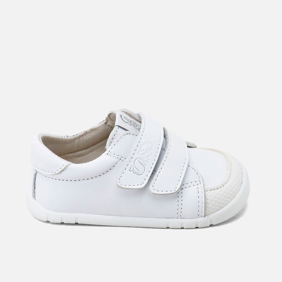 Deportivos barefoot doble cierre blancos Elisoft | Eli 1957