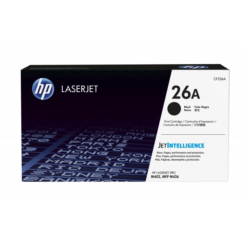 HP - Cartucho de tóner original LaserJet 26A negro CF226A