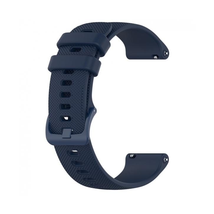 CORREA RELOJ PARA GARMIN VIVOACTIVE 4S SILICONA 18 MM REPUESTO HEBILLA AZUL