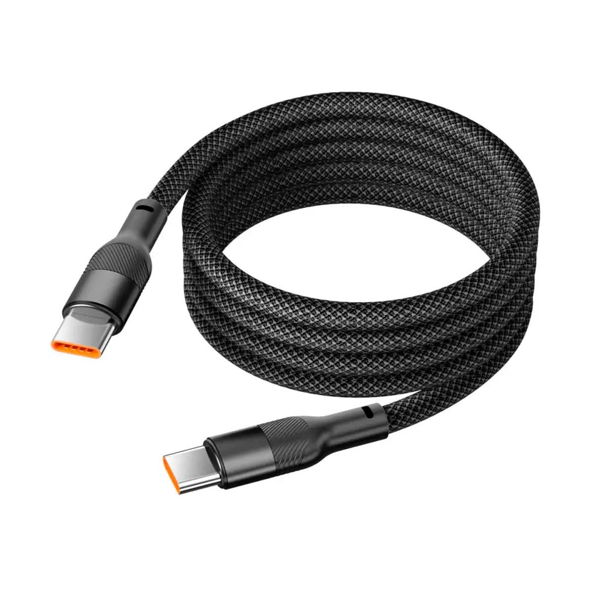 KSIX BCL060WAT02 Negro / Cable de carga y datos 1 metro / USB-C a USB-C / Carga ultrarrápida 60W