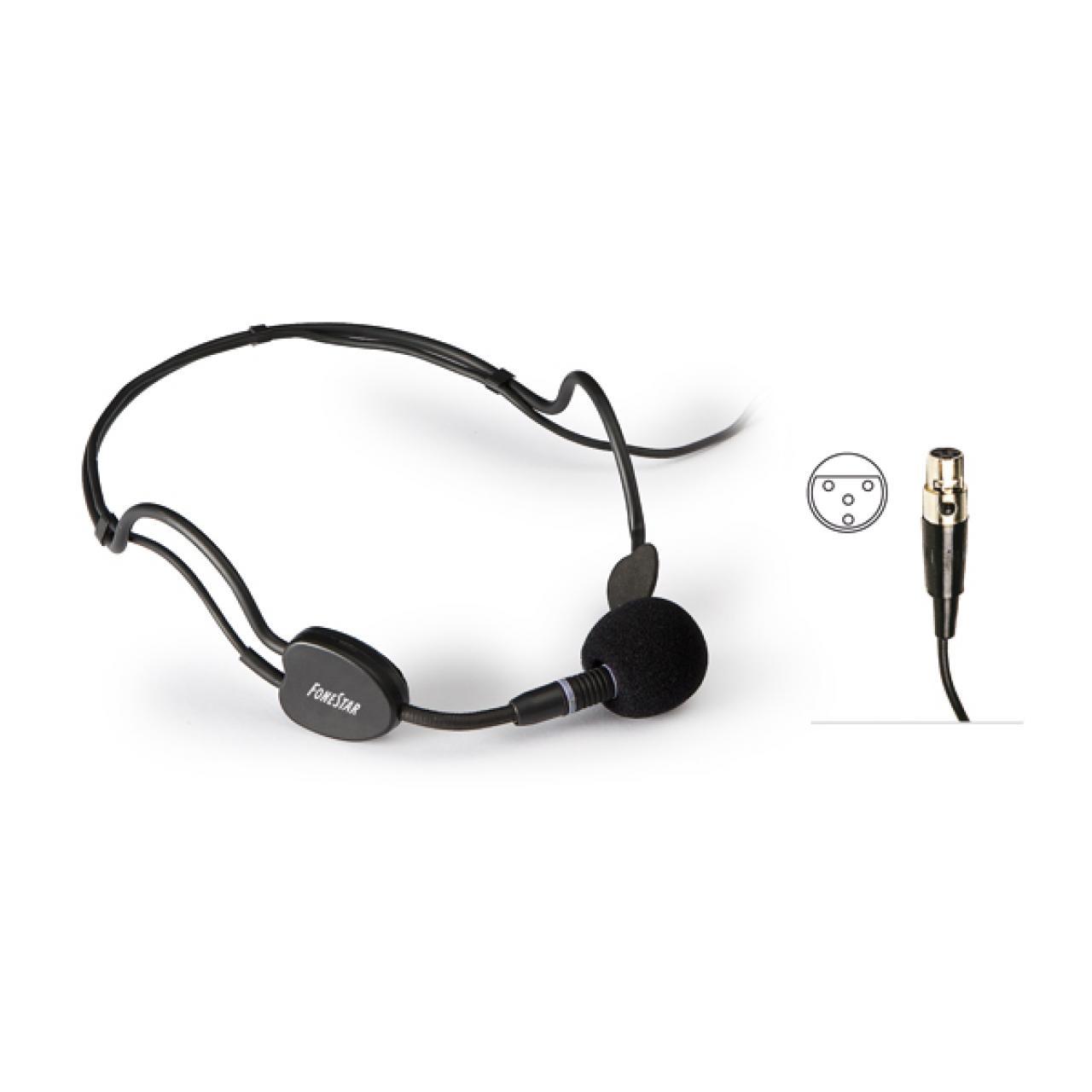 Fonestar Microfono Diadema Electret Unidireccional Minixlr4p