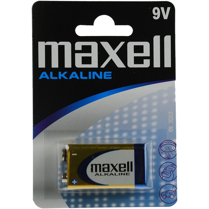 Maxell Pila Alcalina MN1604 LR61 9V para Cámaras - Fiable y de Alto Rendimiento