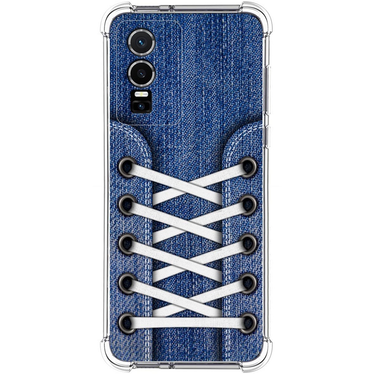 Funda Silicona Antigolpes para Vivo Y76 5G diseño Zapatillas 01 Dibujos