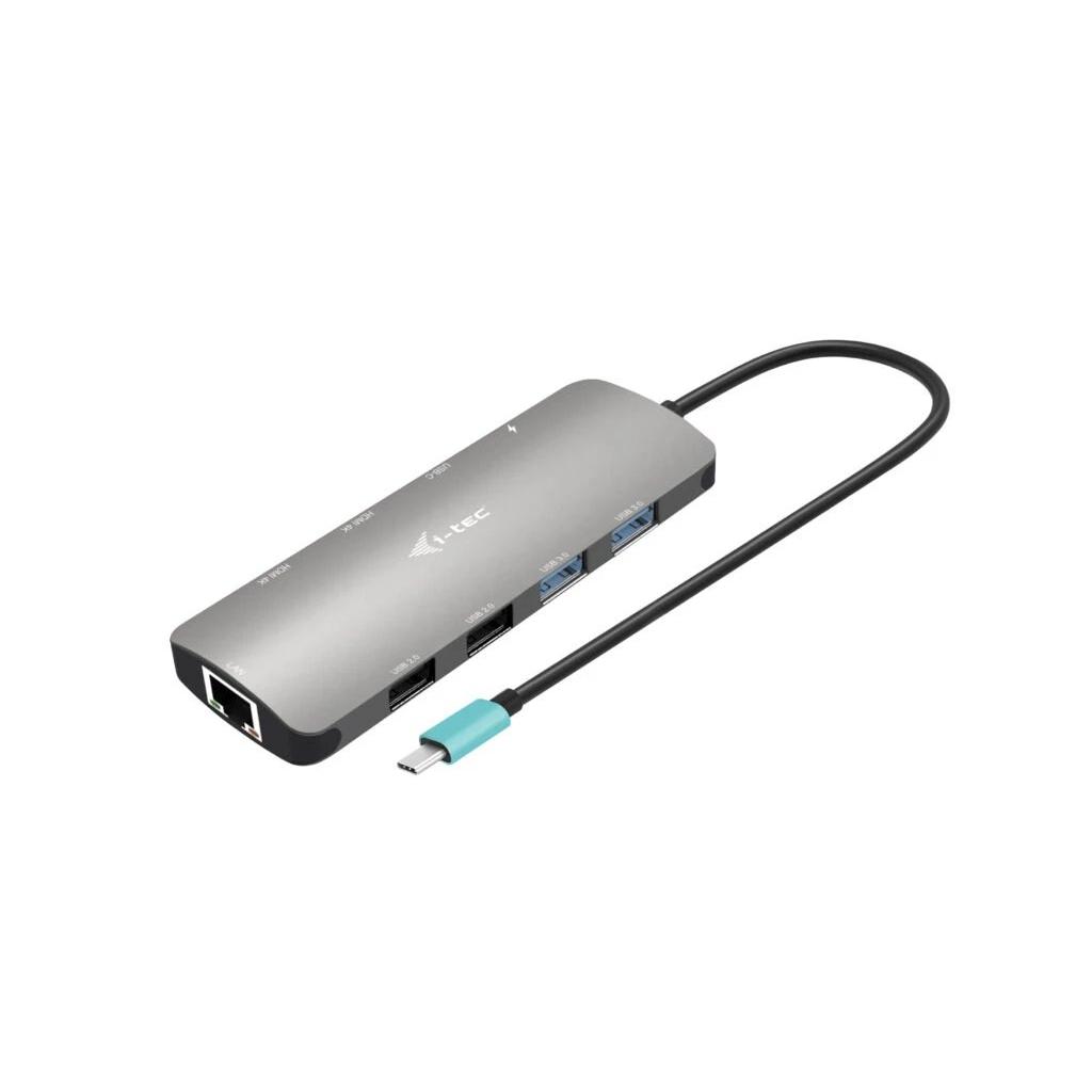 HUB Switch puertos 2 USB I-tec C31NANOHDM2DOCPD  | Ethernet, Estación de acoplamiento USB-C, Plata