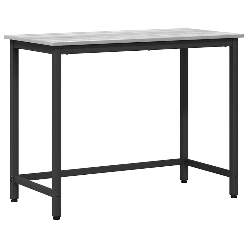 vidaXL Mesa Gris Sonoma 80 x 50 x 76,5 cm Madera Ingenierizada y Acero