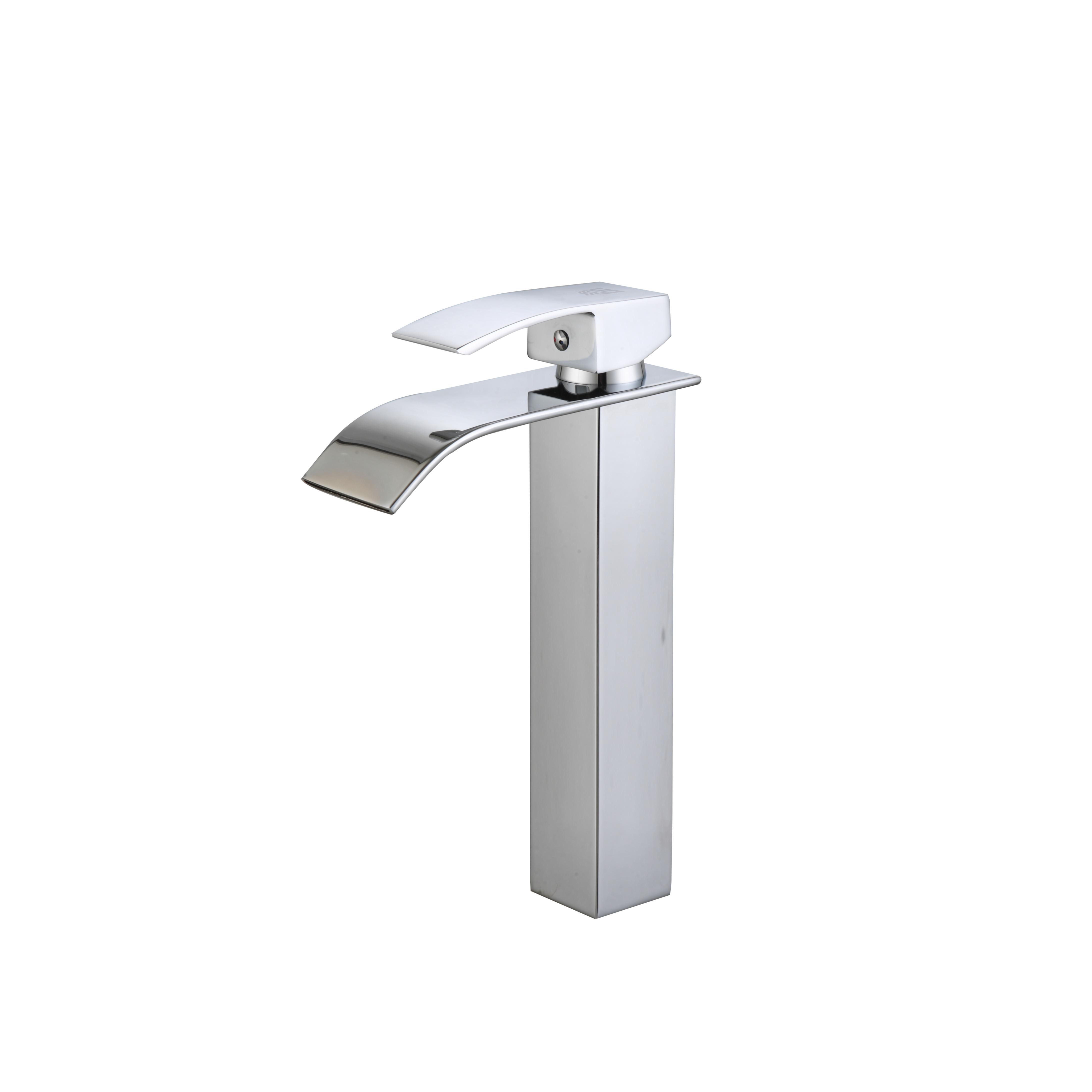DP GRIFERÍA Grifo Monomando Lavabo Cascada Bariloche - Cromo Brillo, Certificado CE