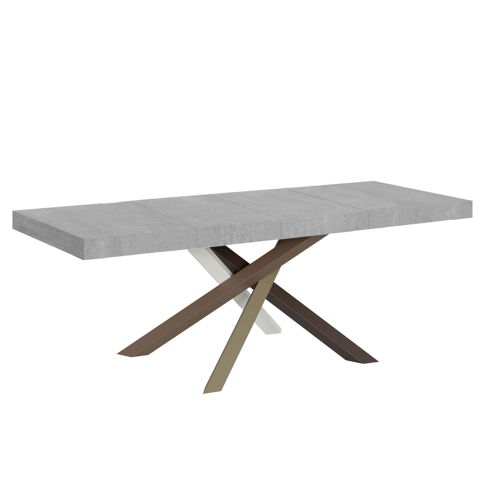 Mesa extensible 90x160/264 cm Volantis Premium Estructura de cemento 4/C - Itamoby