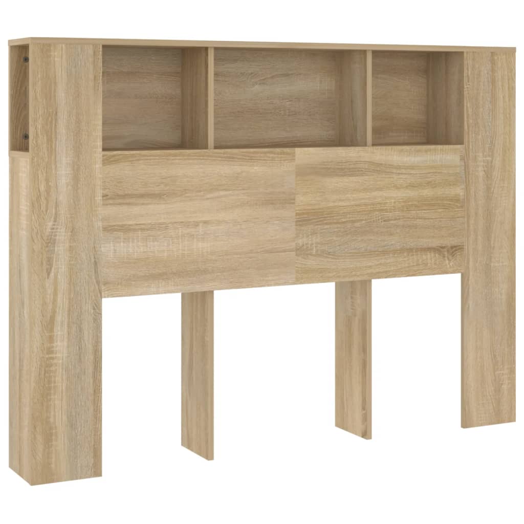 vidaXL Mueble cabecero color roble Sonoma 140x18,5x104,5 cm