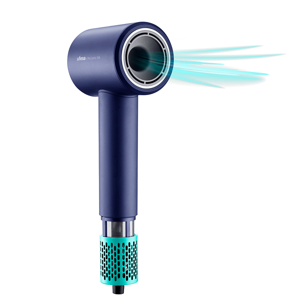 Ufesa - Secador de pelo Pro Ionic Silk con motor digital de 110.000 rpm, tecnología Dual Heat Protect y 240 millones de iones negativos/cm³ para cabello brillante y sin encrespamiento
