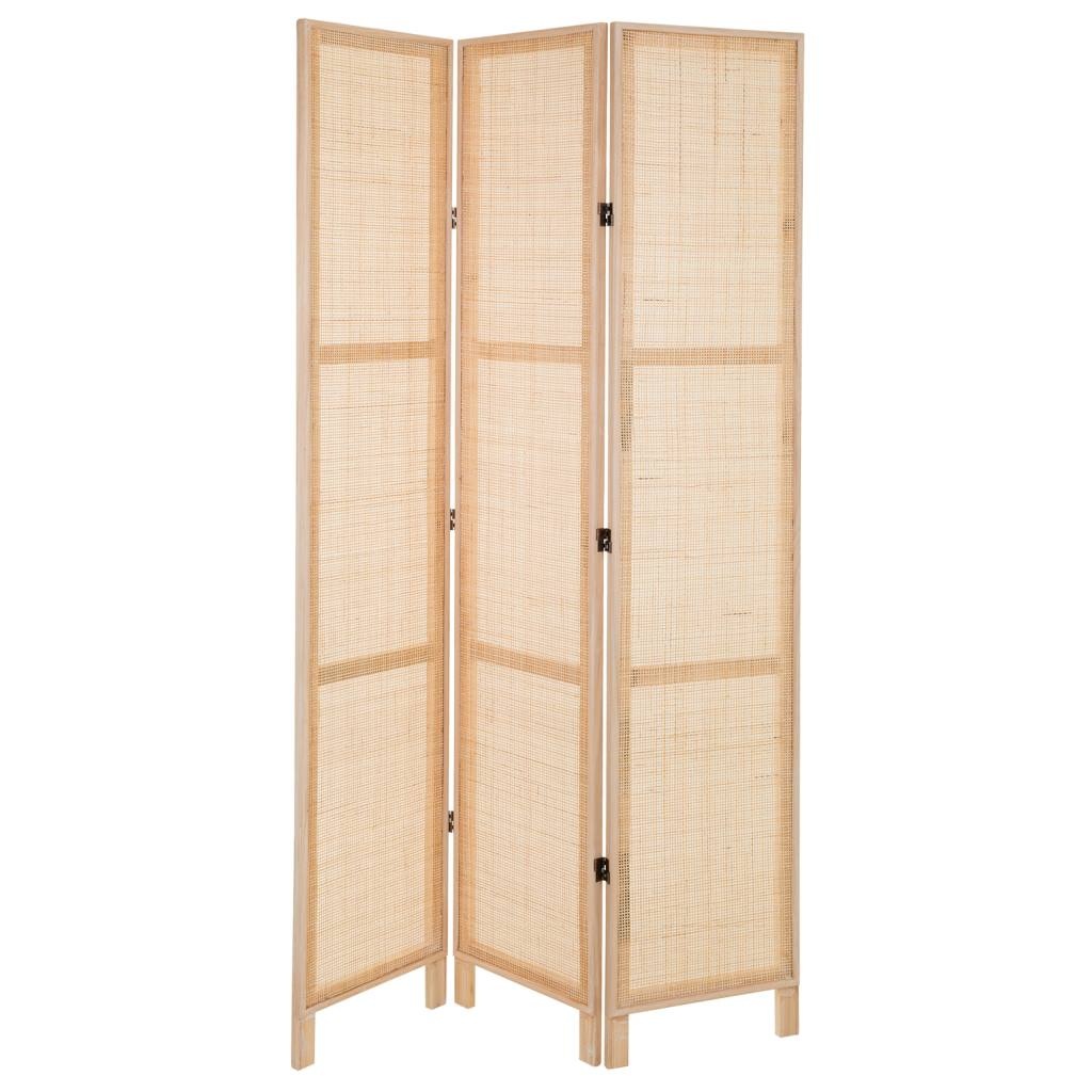 Wonderlust Deco - Biombo de MDF y rejilla marrón (40x3)x2.5x200 Marrón (40x3)x2.5x200h cm