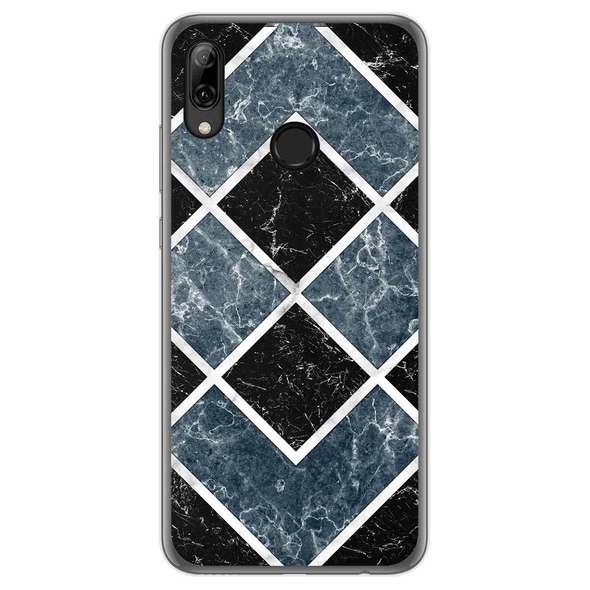 Tumundosmartphone Funda Gel Tpu para Huawei P Smart 2019 / Honor 10 Lite diseño Mármol 06 Dibujos