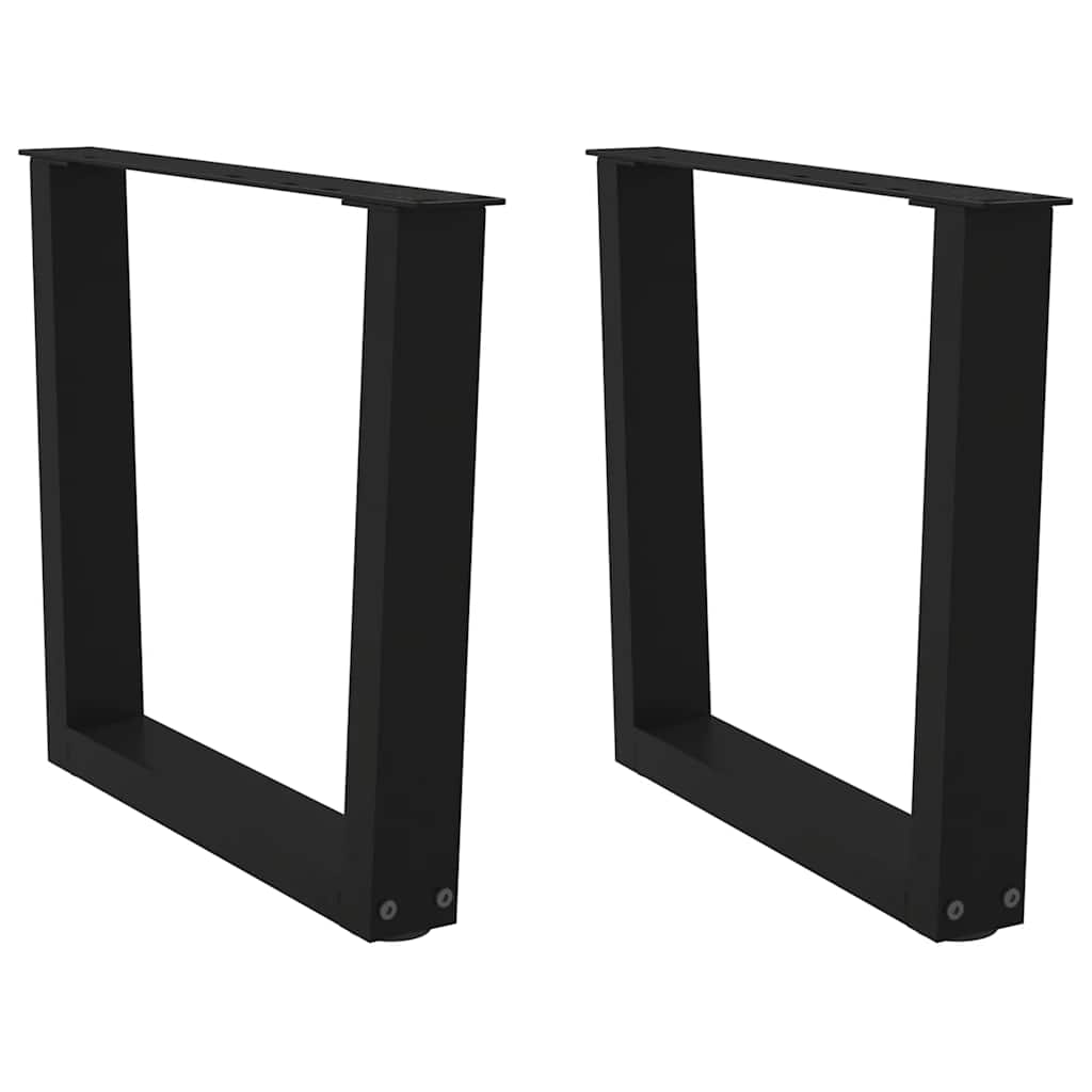 vidaXL Patas para mesa de centro en forma de V (2 unidades) 60 x (42-43,3) cm, acero