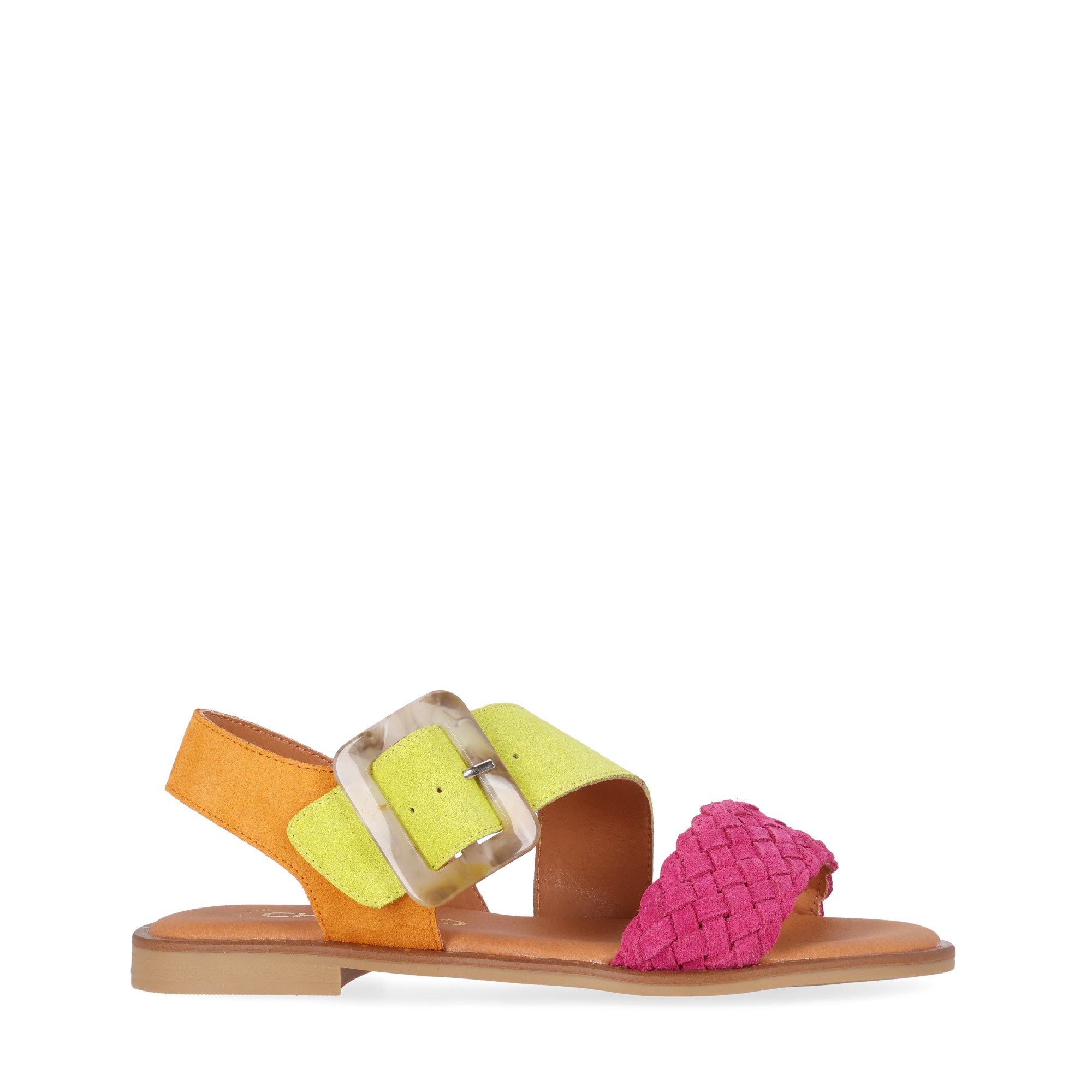 Chika10 Leather MUSAKA 10 Sandalias Planas Fucsia/Fuchsia