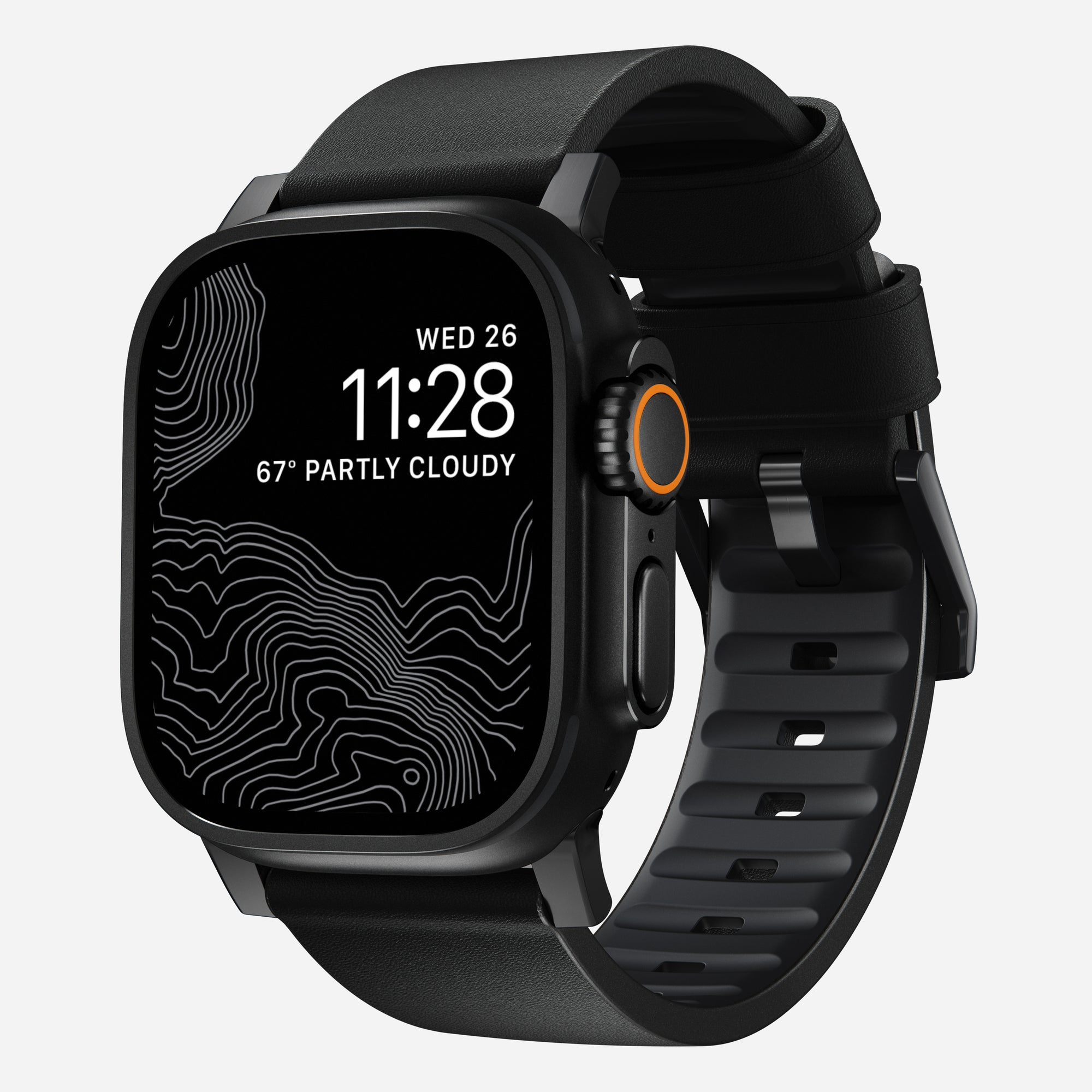 Nomad Active Band Pro Grupo de rock Negro Cuero, Acero inoxidable