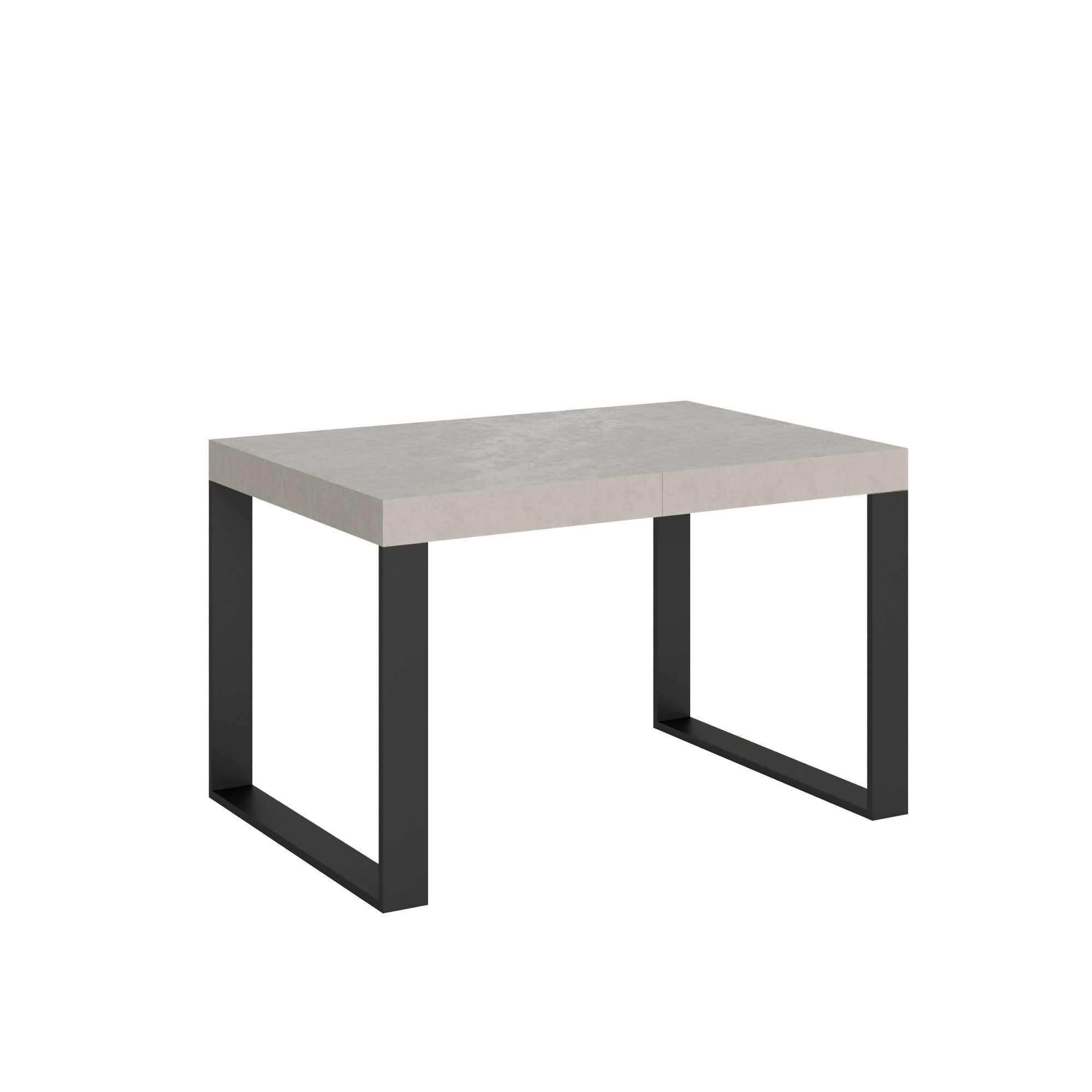 Mesa extensible 140/244x90 cm Tecno cachemir patas antracita - Itamoby