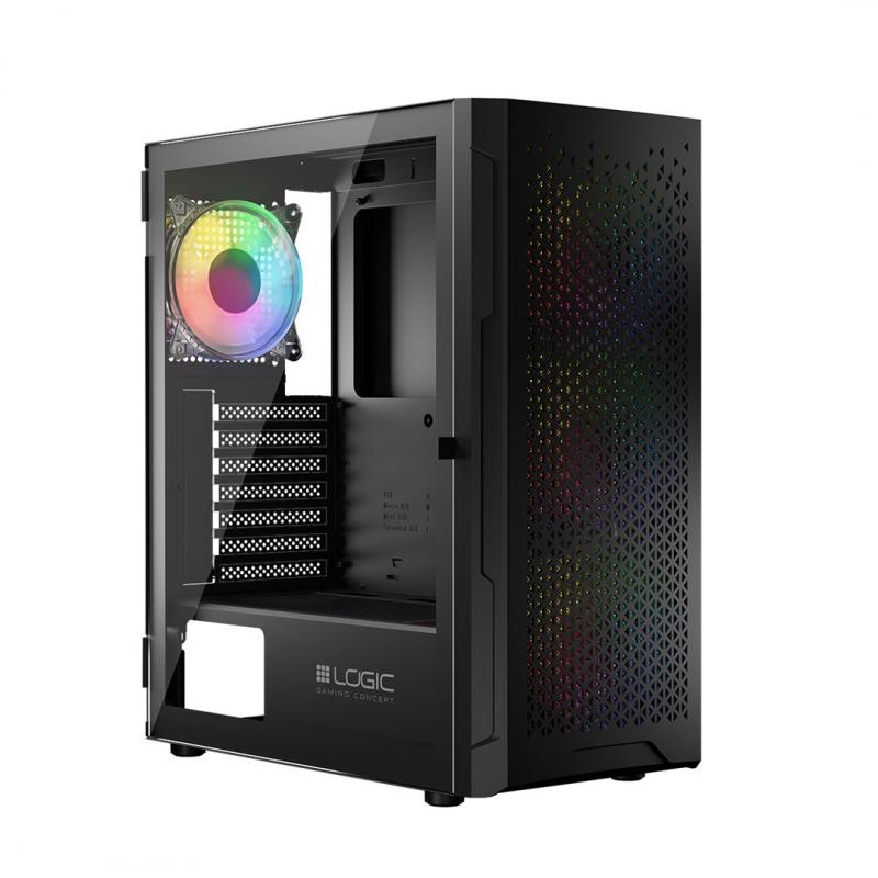 Logic ARAMIS ARGB MINIDI Caja USB 3.0 negro