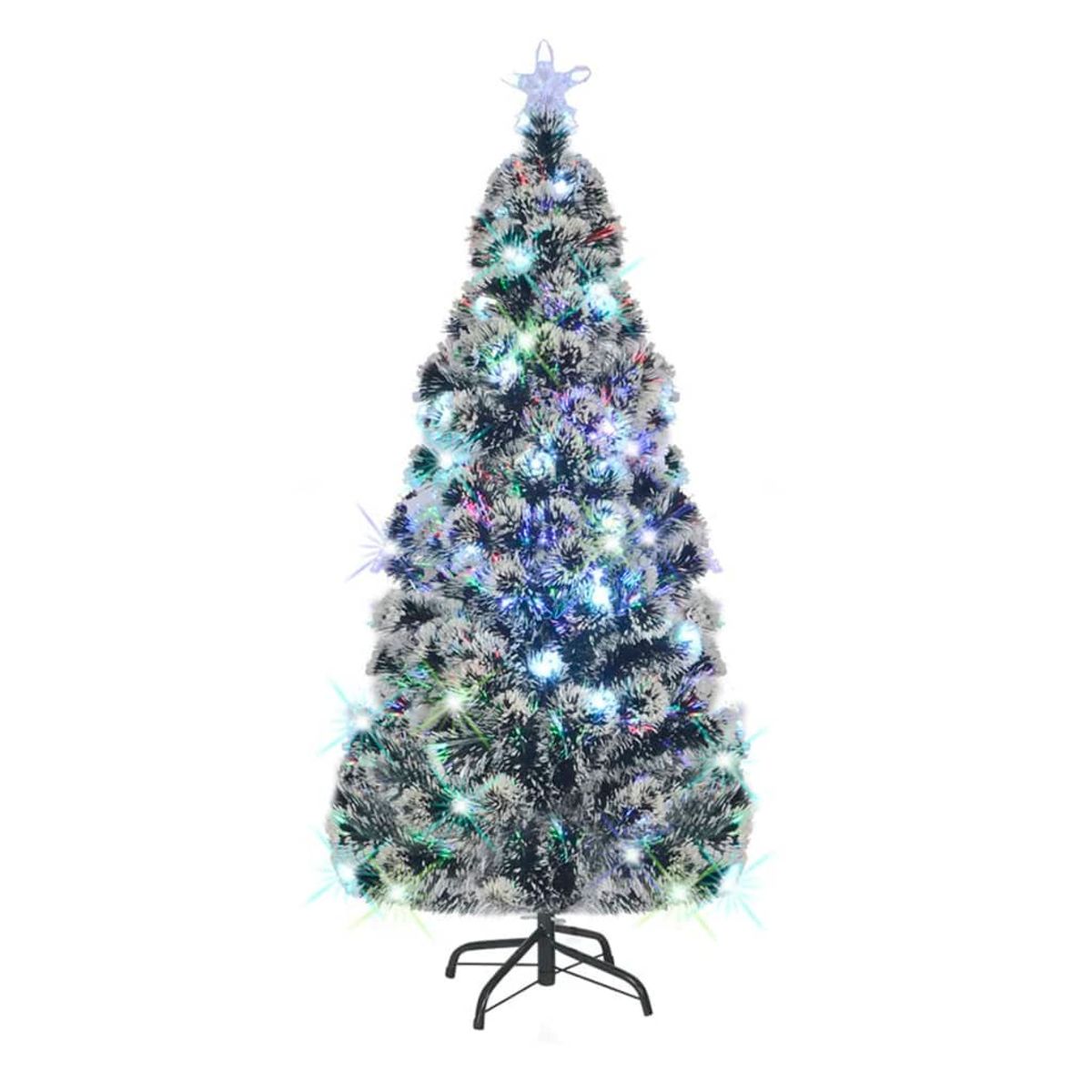 Árbol de Navidad 620 ramas nevado blanco Ø90x180 cm