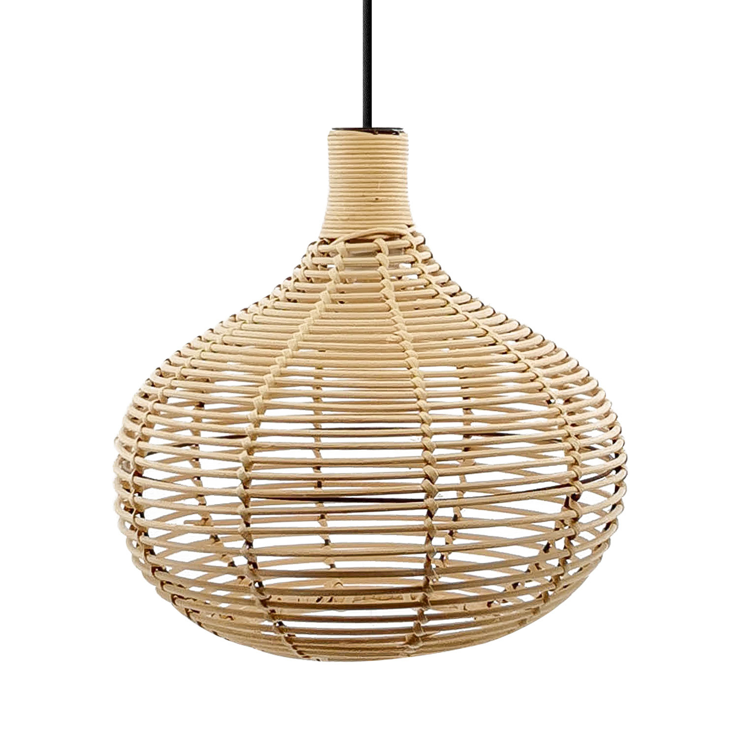 Ledkia Lámpara Colgante Ratán Yantai ILUZZIA - Diseño Boho-Chic con Iluminación LED