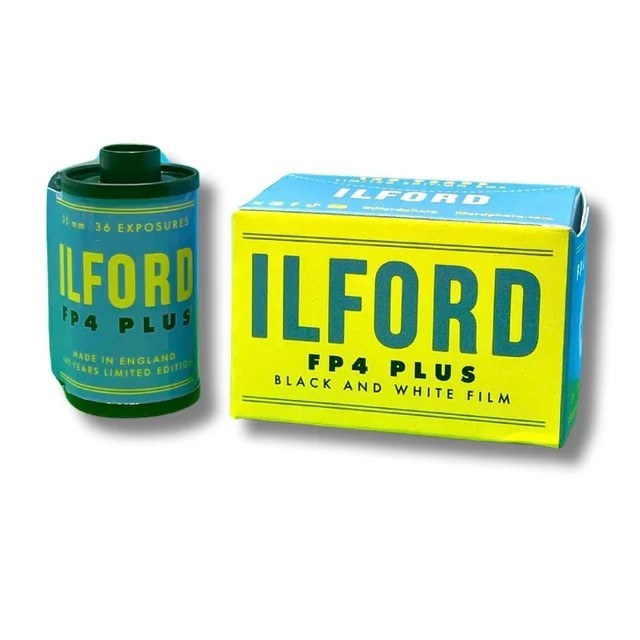 Ilford FP4 Retro 135/36 Película Fotográfica Blanco y Negro CAT 1649651 Edición limitada Ilford celebra 145 años
