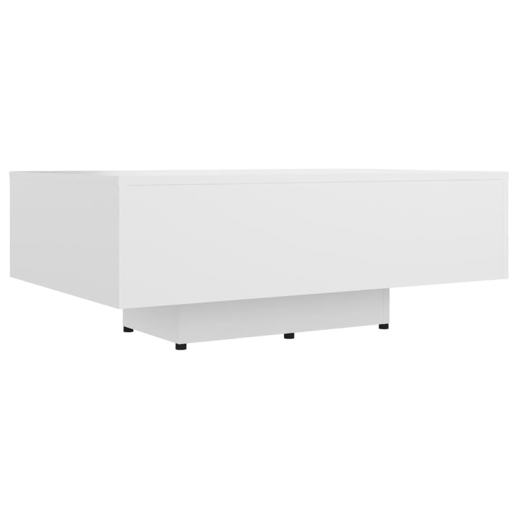 Vidaxl Mesa de Centro Moderna de Madera Contrachapada 85x55x31 Cm - Blanco