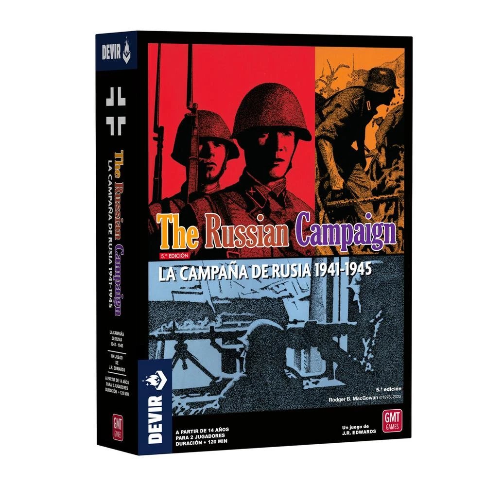 Devir - The Russian Campaign BGRUCAES: Juego de mesa wargame histórico para 1-2 jugadores, edición definitiva con todos los escenarios y reglas opcionales, ideal para aficionados exigentes