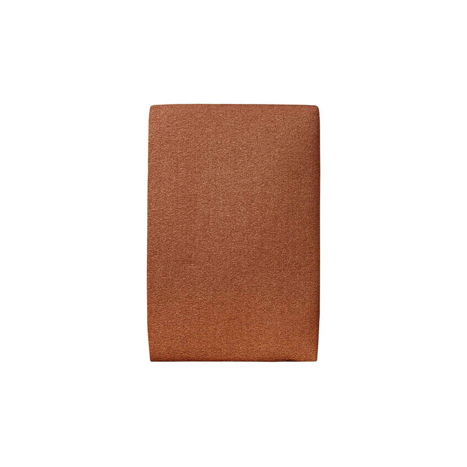 Cabecero tapizado 90 cm - Tejido rizado Terracota