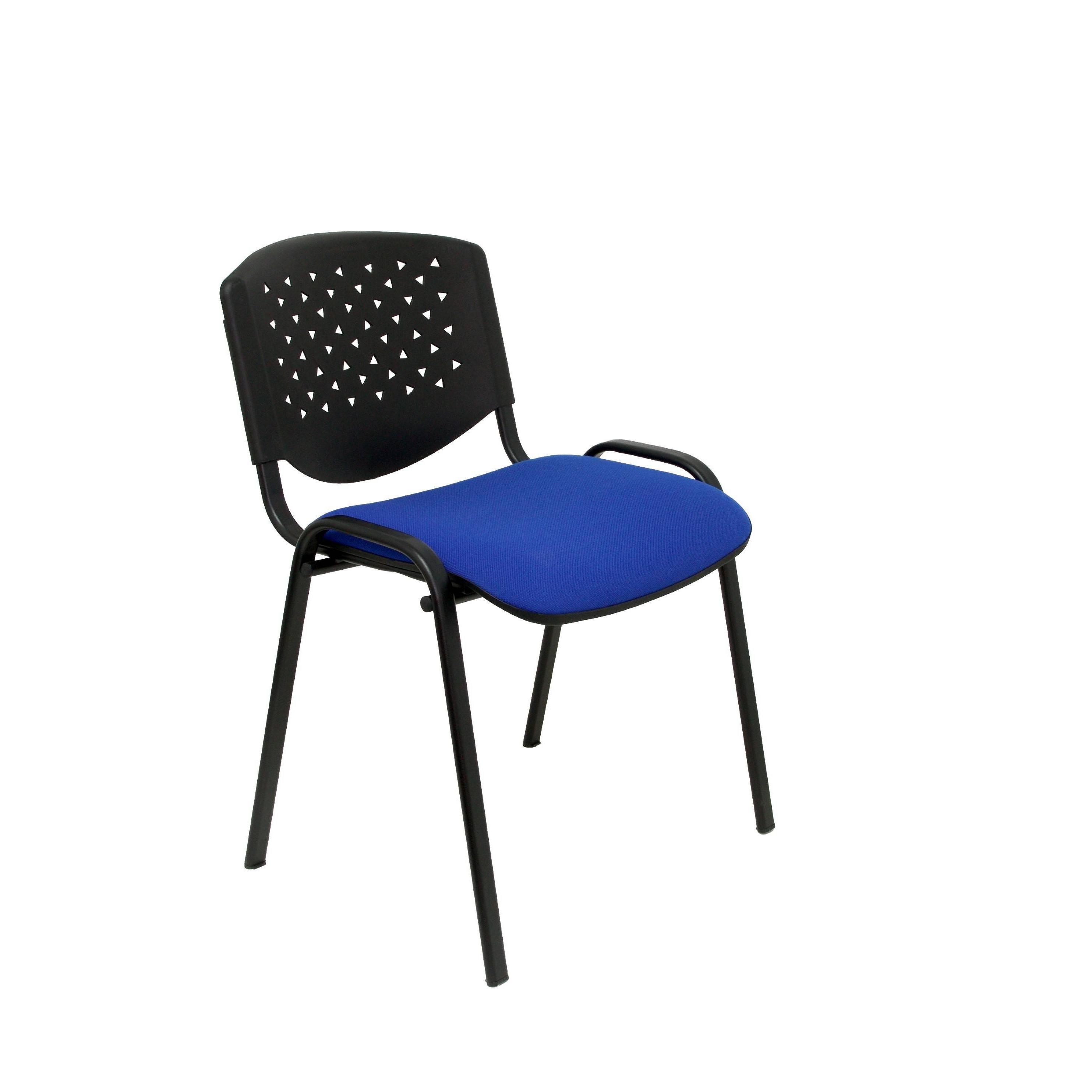 Piqueras Y Crespo Pack 4 Sillas Petrola Aran Azul Ergonómicas y Apilables