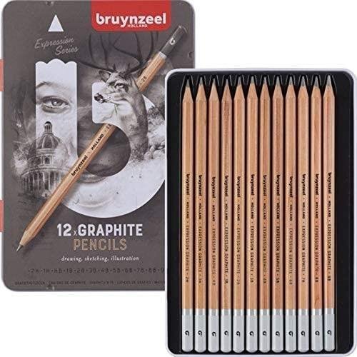 TALENS LAPIZ BRUYNZELL 12 GRADUACIONES CAJA METALICA BRUYNZEEL