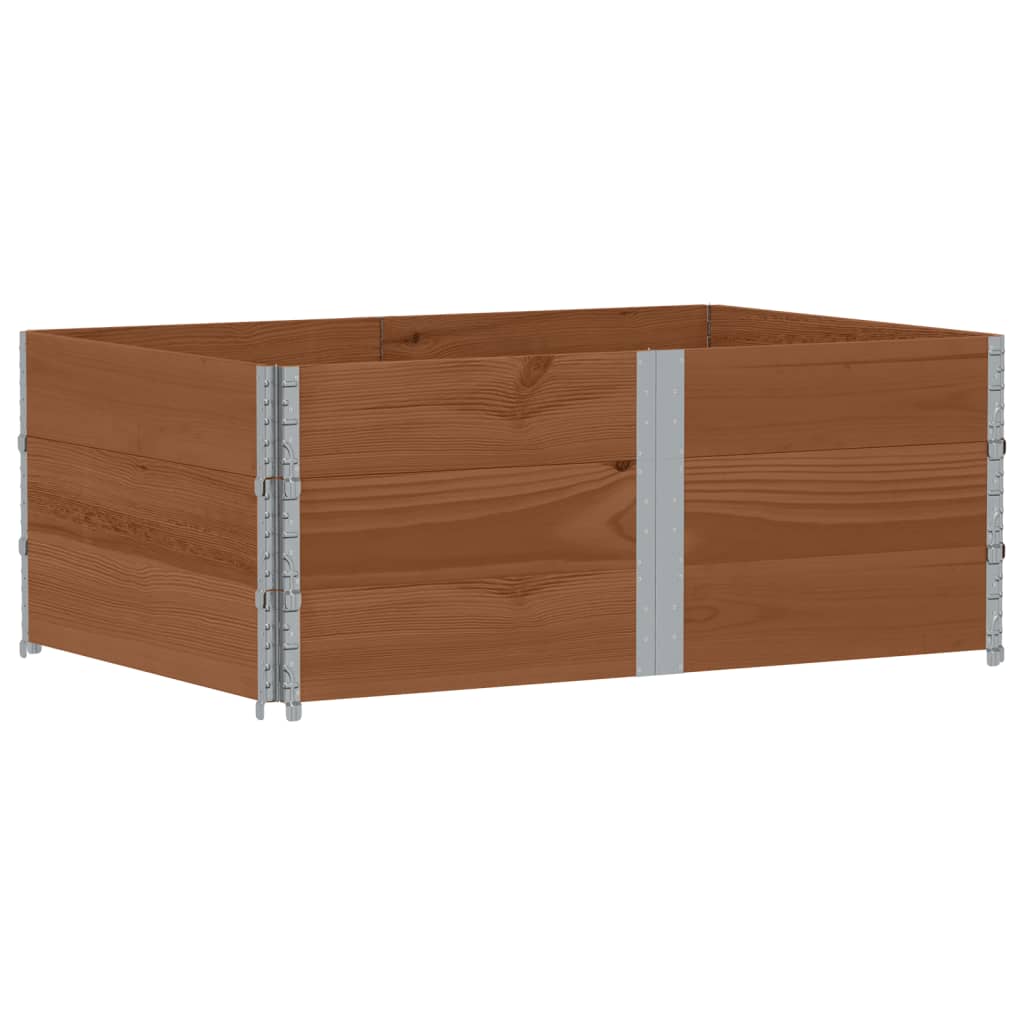 vidaXL Jardinera de madera maciza de pino 150x100 cm Color Marrón,  Negro,  Gris y mas
