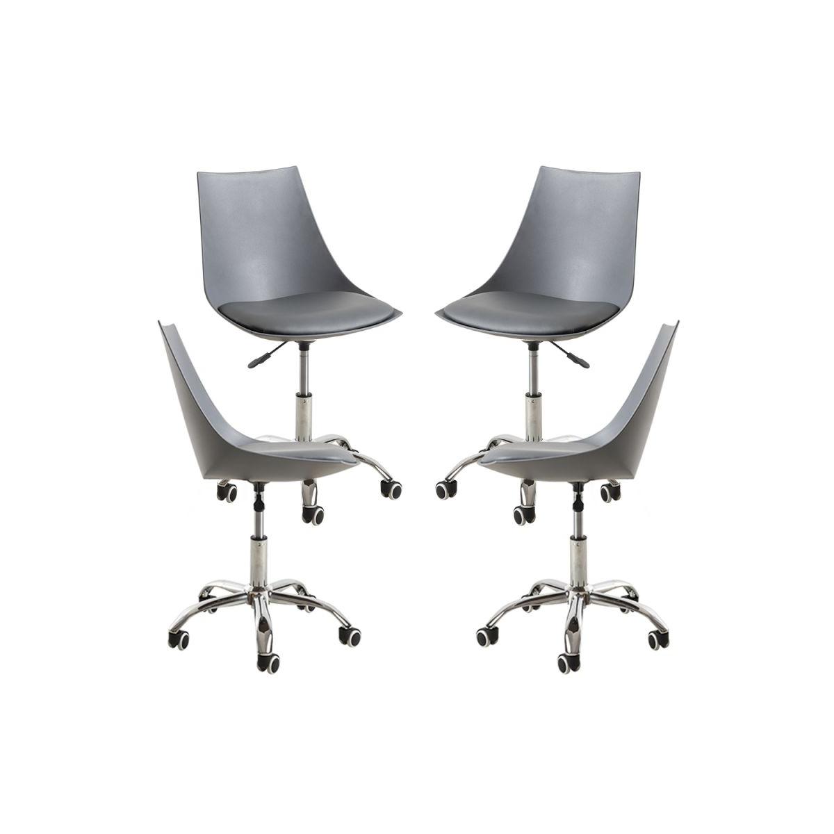 Regalos Miguel - Packs Sillas - Pack 4 Sillas Blok Office - Gris oscuro
