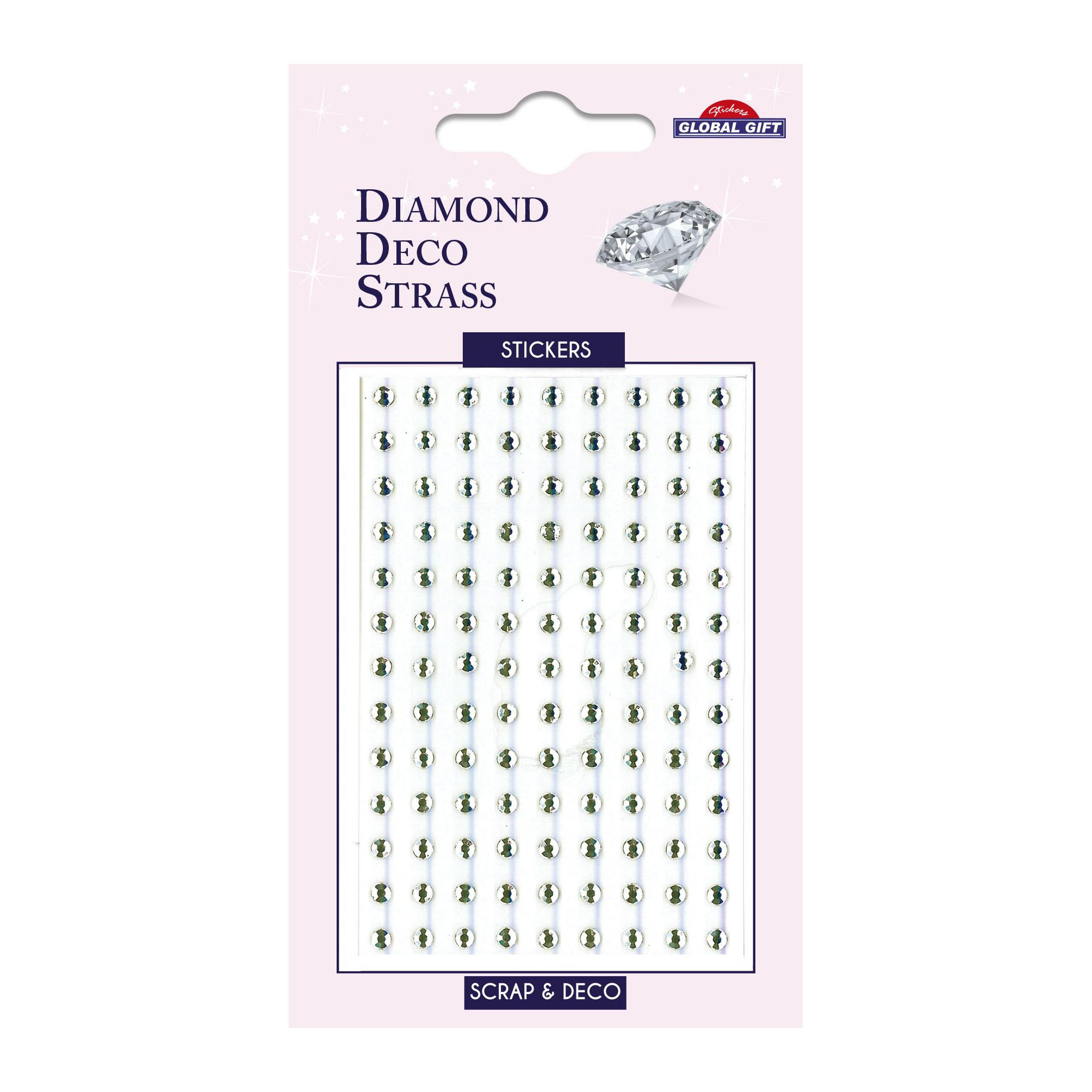 Pegatinas Rhinestone - Diamante - Blanco