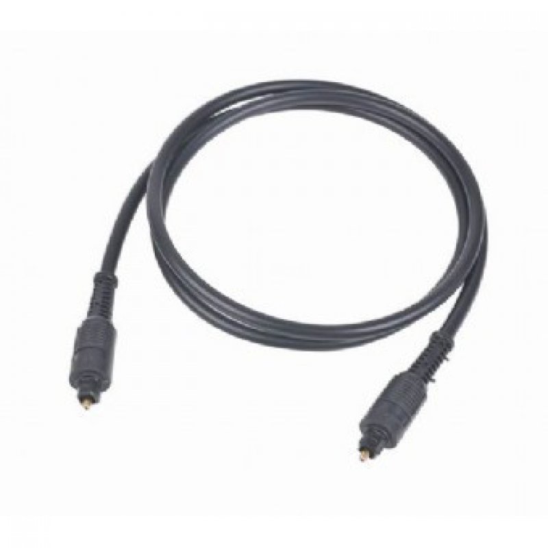 Gembird Cable óptico Toslink 2m Negro - Enlace Perfecto Entre Dvd/blu-ray y Equipo de Audio