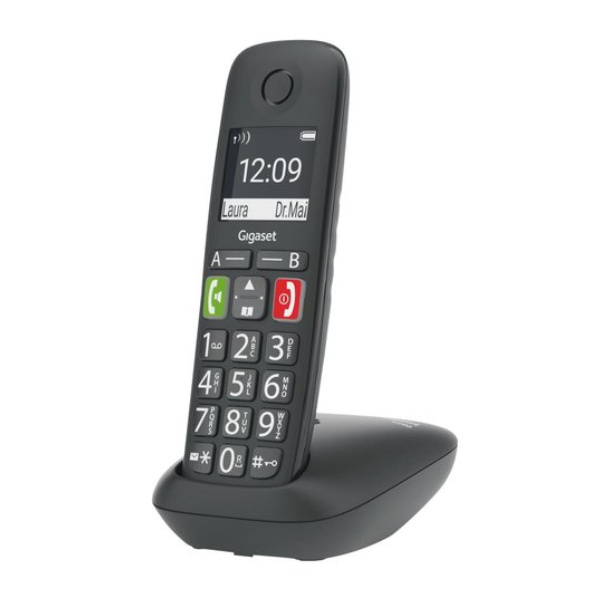 Gigaset E290HX Teléfono DECT/analógico Identificador de llamadas Negro