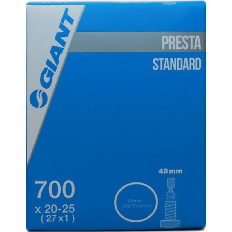 Elegiant - Cámara de bicicleta 700x20-25 PV 48mm Rosca resistente para uso en carretera y montaña, ideal para ruedas de 700c, compatible con válvulas Presta y Schrader