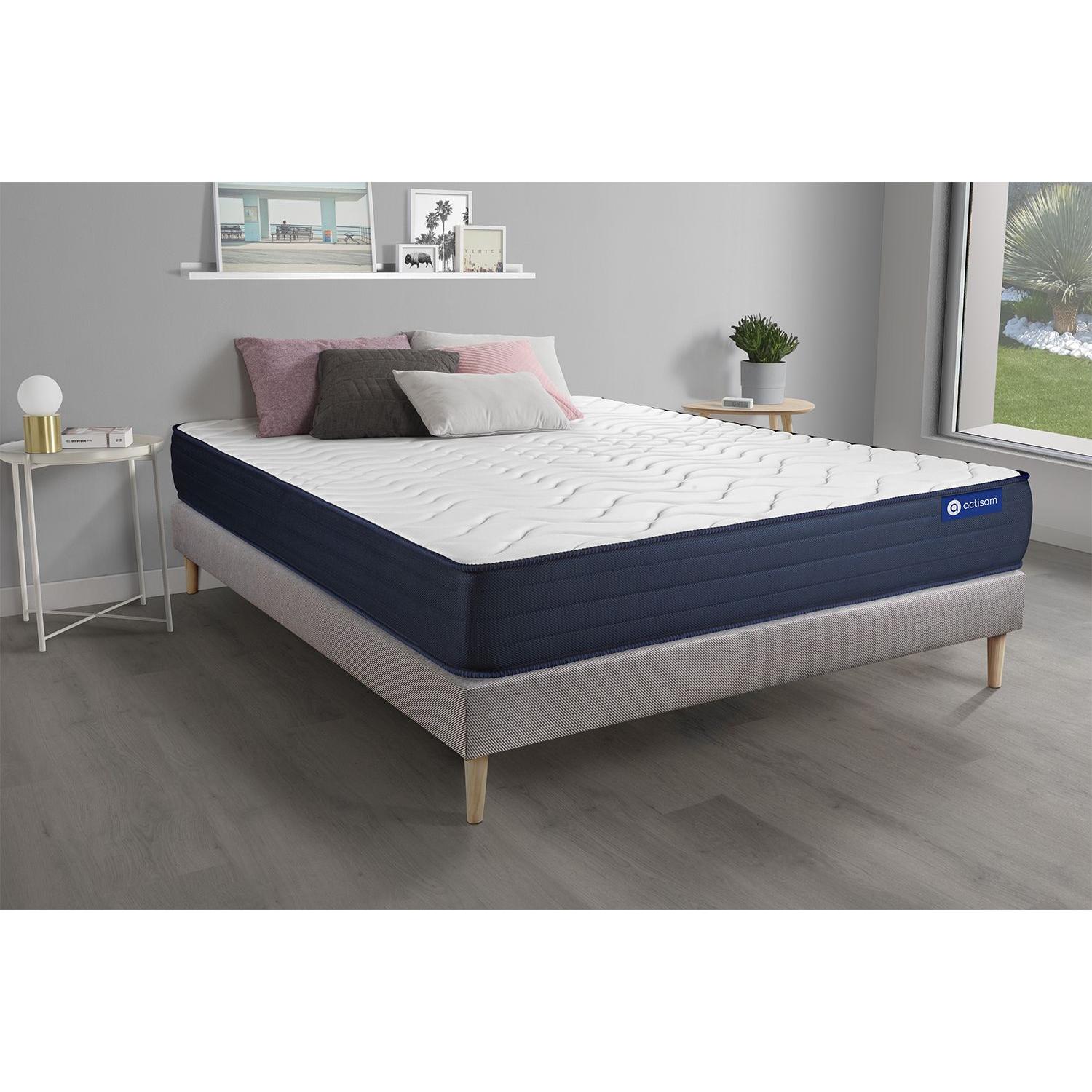 Pack colchón Actimemo life 120x190cm + Somier, espuma viscoelástica, 5 zonas de confort