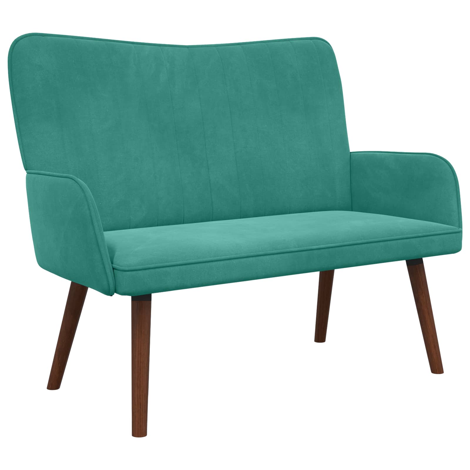 vidaXL Sofá de 2 Plazas  115 x 61 x 87 cm Terciopelo Multicolor