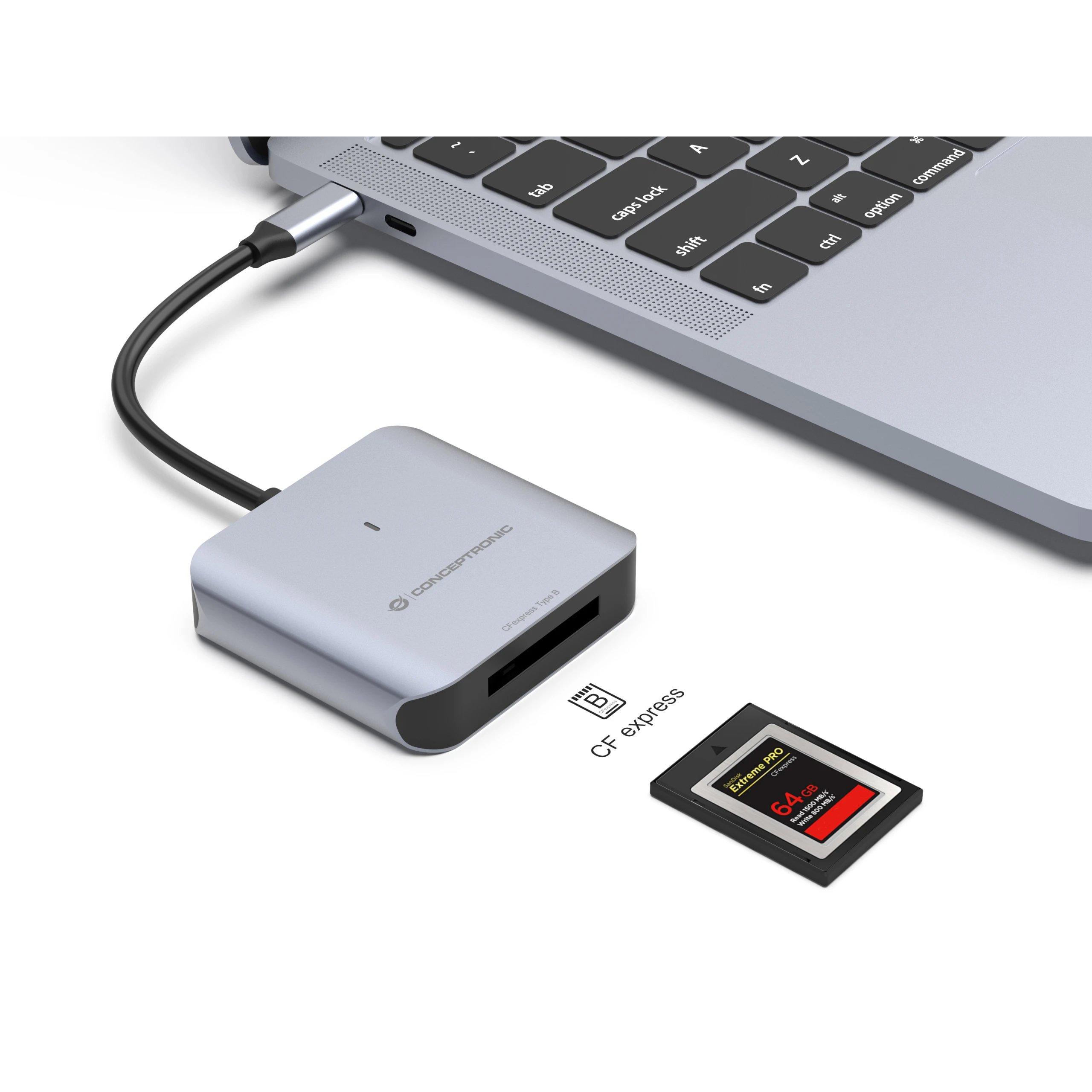 Multilector Tarjetas 1 ranuras CONCEPTRONIC BIAN08G  | CFexpress 2.0 Type B