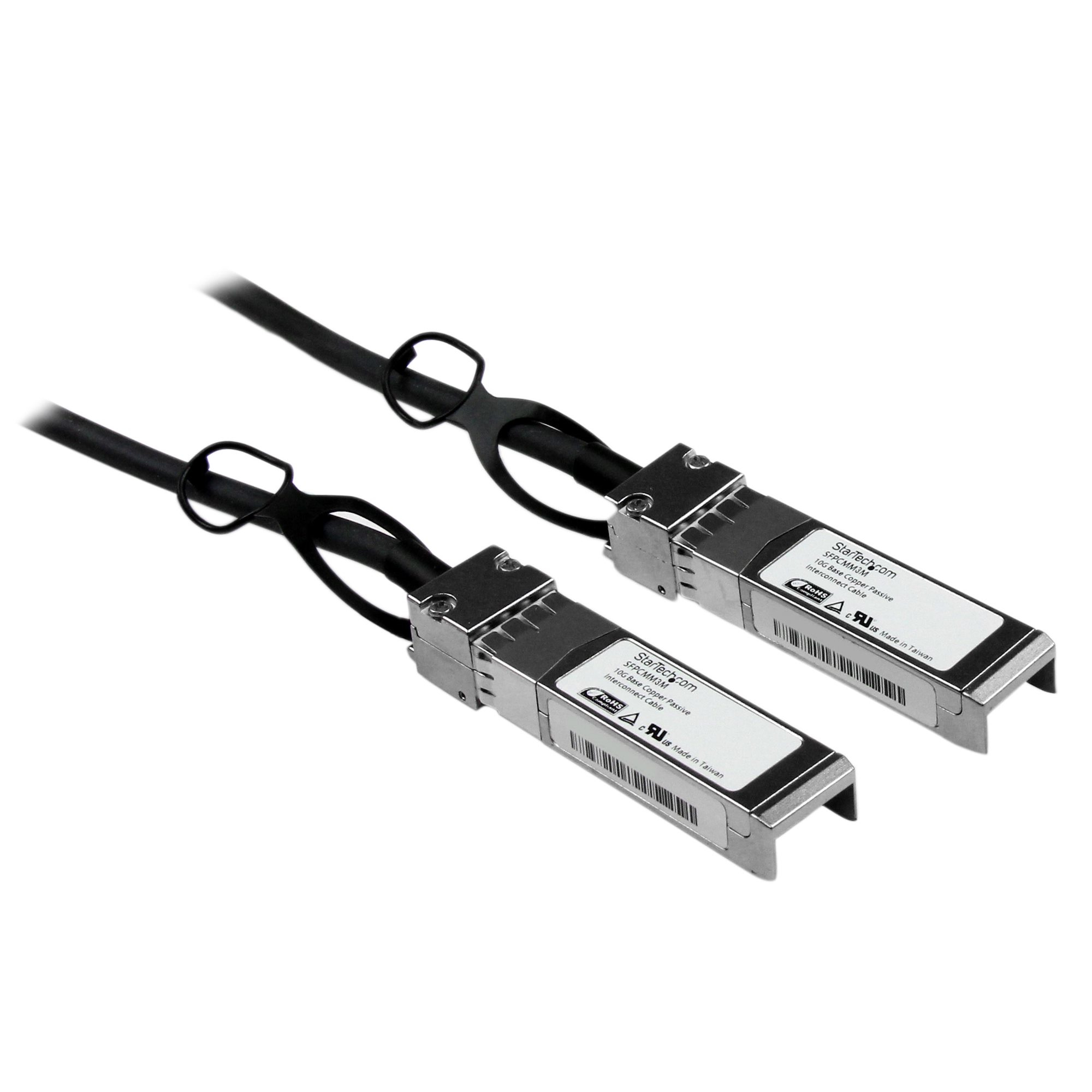 StarTech.com Cable 3m de Red Twinax Pasivo Cobre SFP+ 10 Gigabit Ethernet Direct Attach Conexión Dir