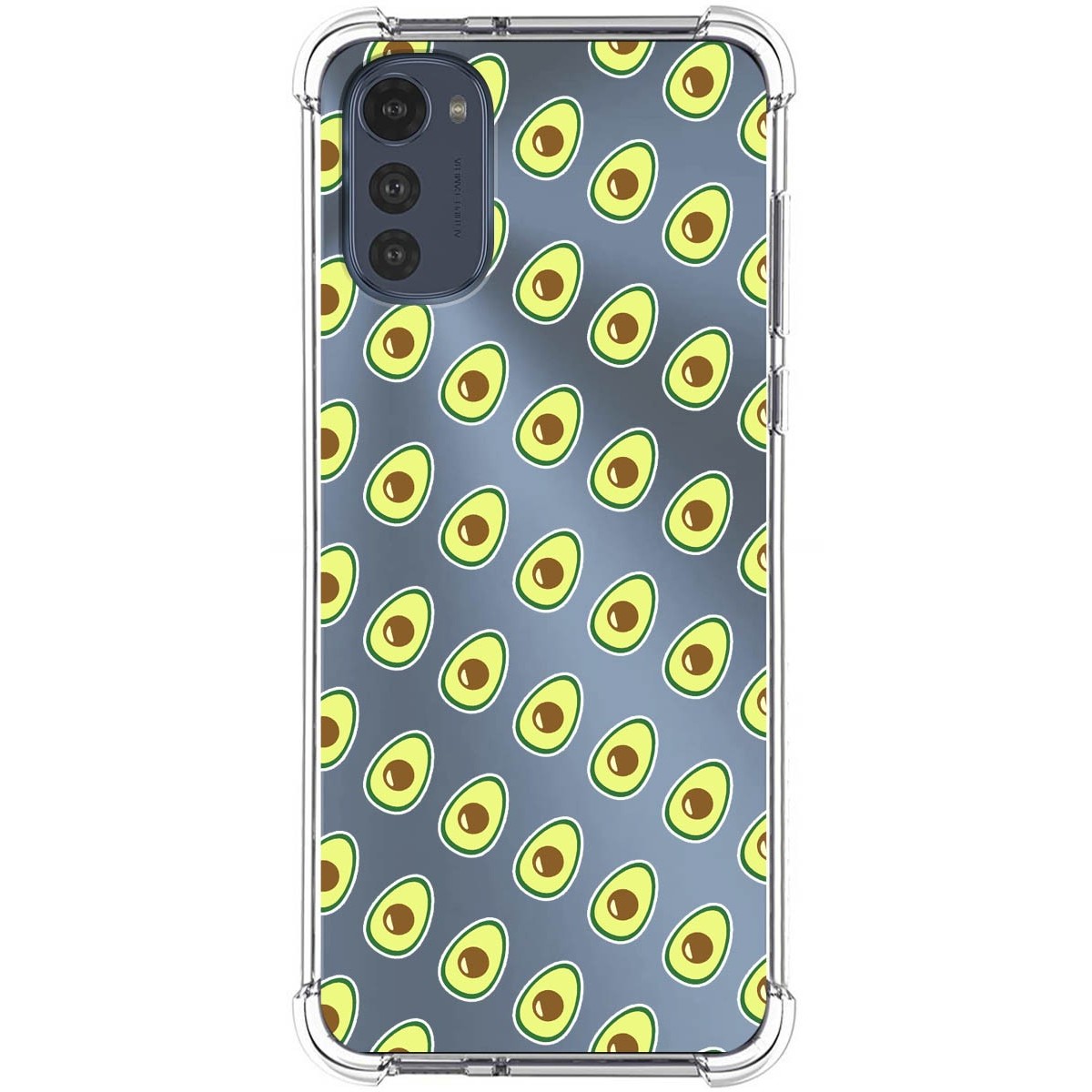 Funda Silicona Antigolpes para Motorola Moto E32 4G diseño Aguacate Dibujos
