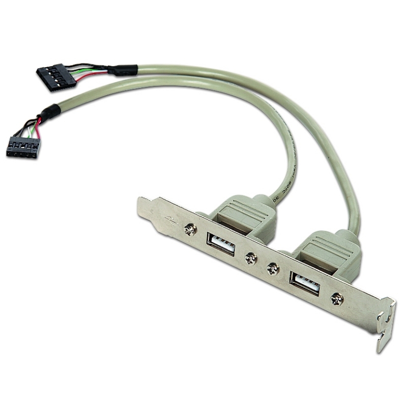 Gembird cable usb 2.0 panel posterior 2xusb 0.25mt