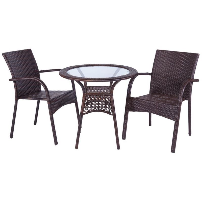 Conjunto De Mesa Y 2 Sillas 75x75x71cm, El mejor complemento para tu hogar