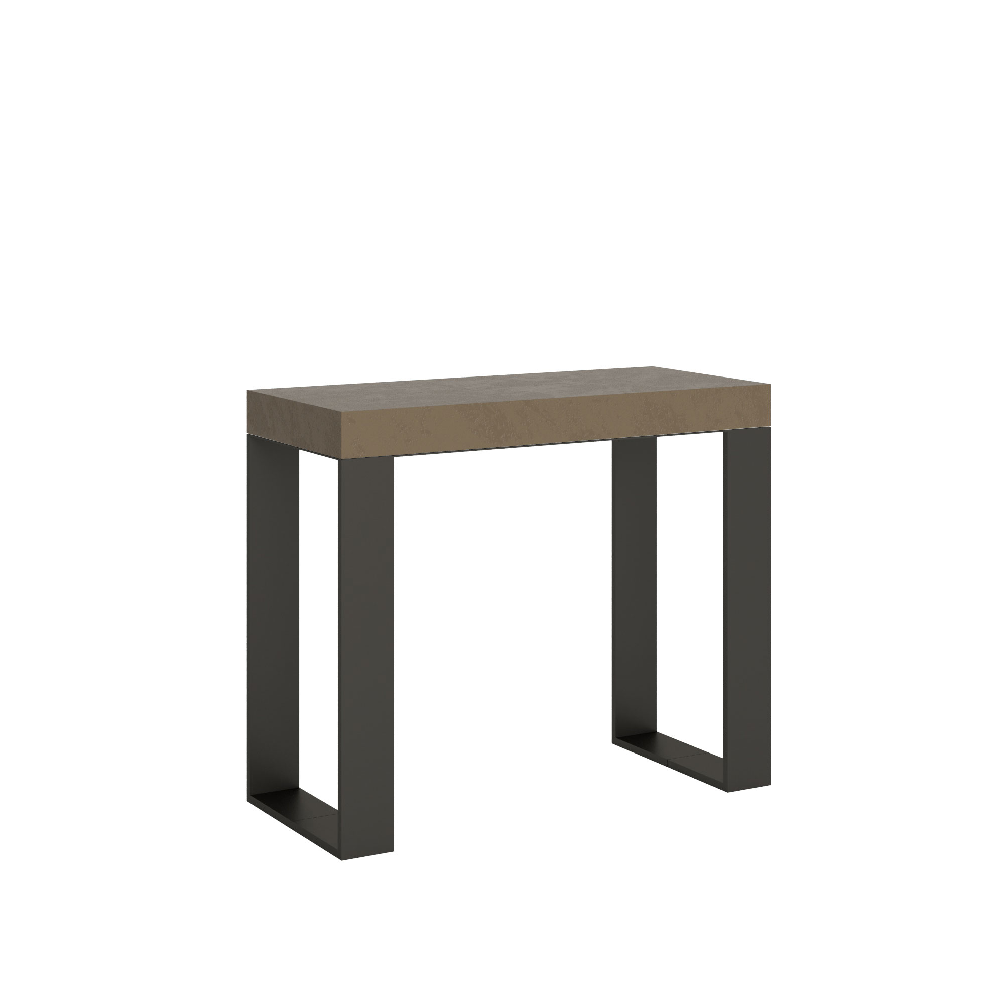 Consola extensible Tecno Small gris paloma 90x40/196 cm - Itamoby