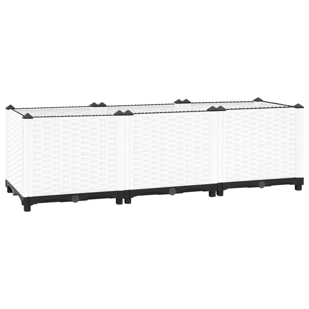 vidaXL Arriate polipropileno 120x40x38 cm
