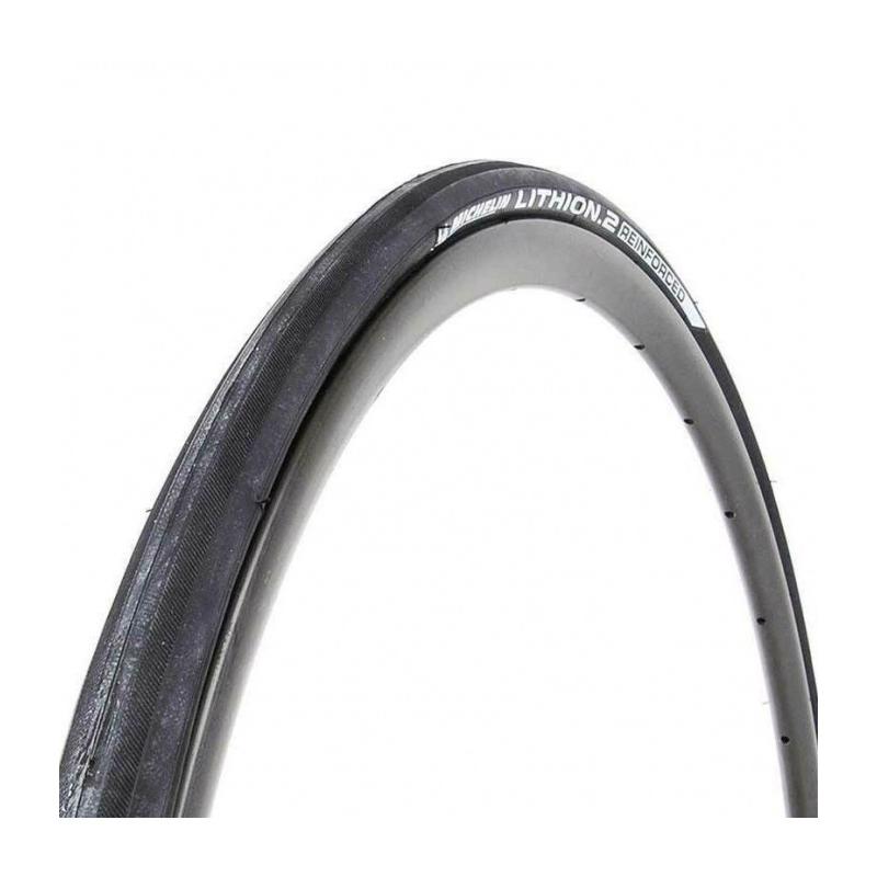 Michelin - Cubierta para bicicleta Lithion2 700x25 Gris Oscuro Plegable de alta duración con carcasa 3x60 TPI y compuesto de goma para mayor resistencia a pinchazos y agarre, 250 g, presión 5–7.5 bar