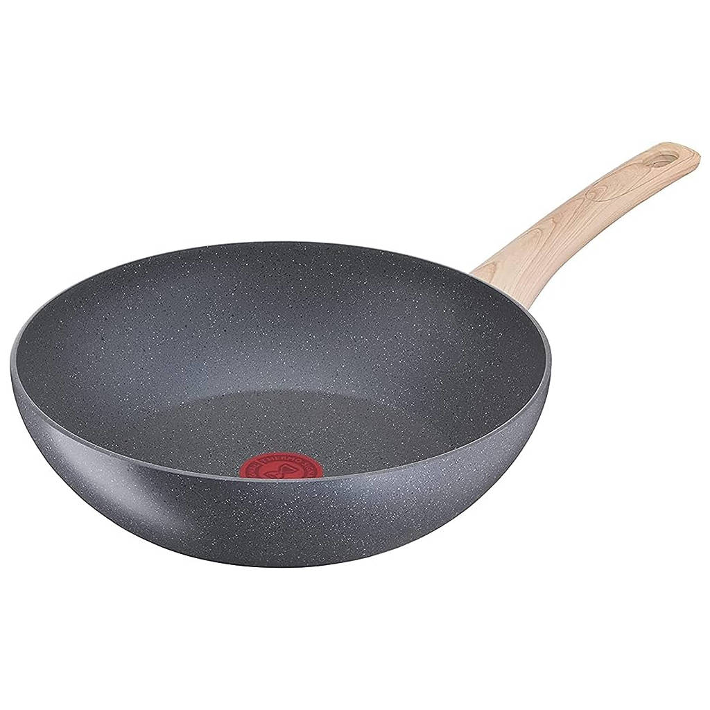 Sartén Wok Natural Force de Tefal - Rendimiento Duradero - Gran Tamaño - Antiadherente